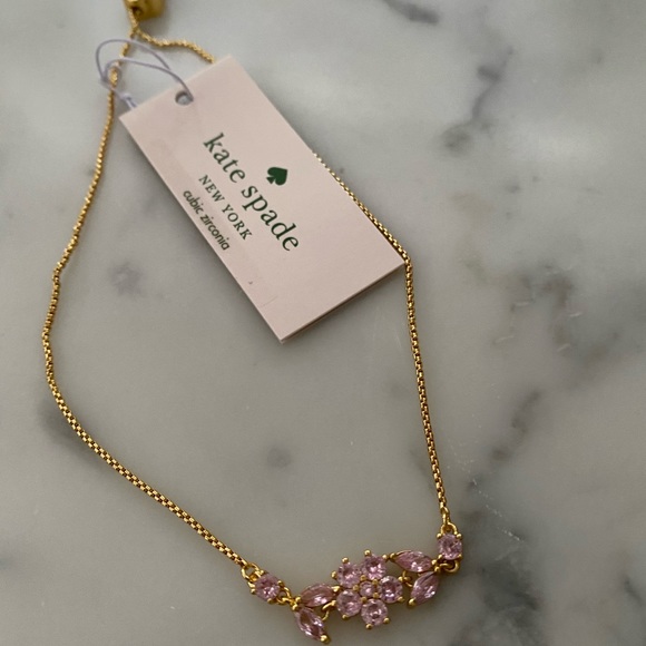 🆕 KATE SPADE | Pink Gardenia flower slider bracelet - Picture 9 of 13